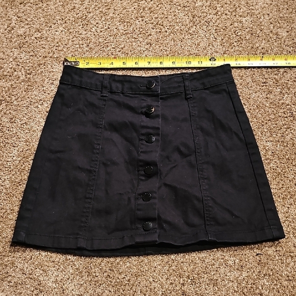 Black Mini Skirt for Casual Work - Picture 1 of 5